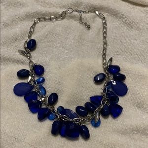 Navy fashion necklace